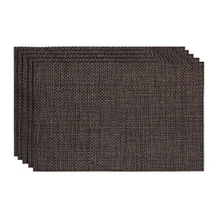 Enera Basketweave Black & Brown Size 30x45cm Table Mat - enera