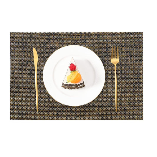 Enera Basketweave 44006 Silver & Gold Color Table Mat - enera
