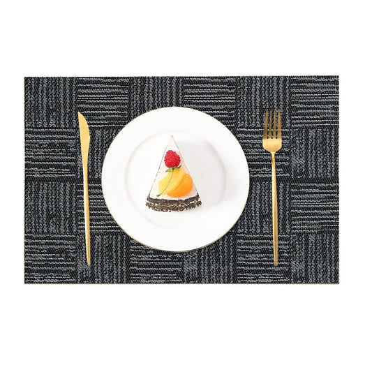 Freelance Basketweave Dining & Side Table Mat – 30cm x 45 cm, Pack of 6 - enera