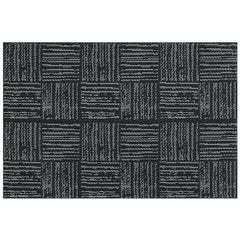 Enera Freelance Basketweave Black & White Color Table Mat 50962A - enera