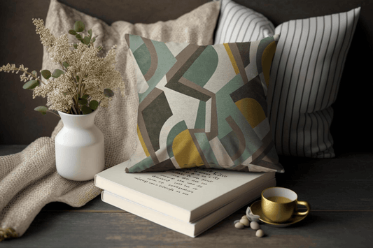 Enera NUH Sassy SN133 Multi Green Color 18x18 Inch Cushion Cover - enera