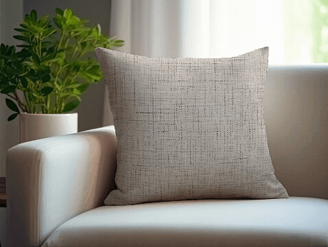 Enera SRM DELI SN121 Grey Color 16x16 Inch Cushion Cover - enera