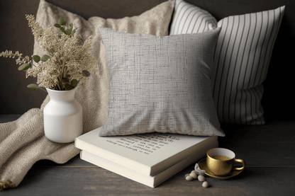 Enera SRM DELI SN 121 Grey Color 18x18 Inch Cushion Cover - enera