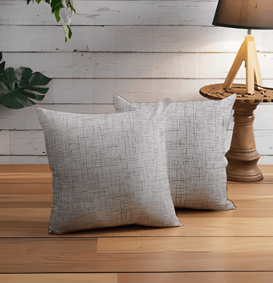 Enera SRM DELI SN 121 Grey Color 18x18 Inch Cushion Cover - enera