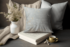 Enera NH CHARM SN 40 Grey Color 16x16 Inch Cushion Cover - enera