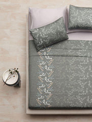 D'Decor Insignia Ophelia Collection Titanium Double Bedsheet - enera