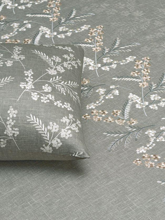 D'Decor Insignia Ophelia Collection Titanium Double Bedsheet - enera
