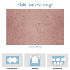 Enera New Oslo Collection Peach Color 120x170 cm Carpet - enera