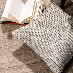 Enera SRM Vivi 307 Light Grey Color 16x16 Inch Cushion Cover - enera