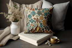 Enera SRM KILI 404 Multi Color 18x18 Inch Cushion Cover - enera