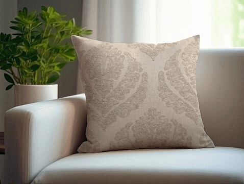 Enera SRM SAMA A103 Peach Color 18x18 Inch Cushion Cover - enera