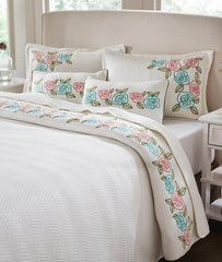 Enera Arya Ivory Color King Size Bedcover - enera