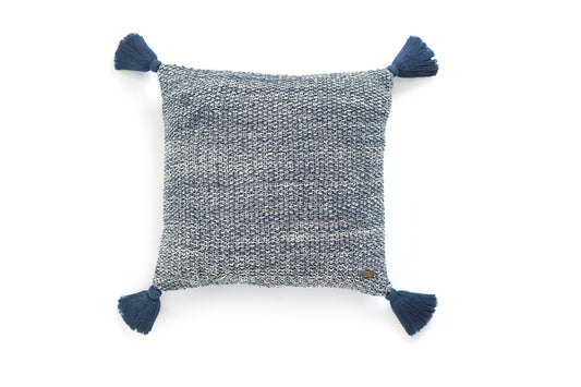 Enera Navy & Natural Color 16x16 Inch Cushion Cover - enera