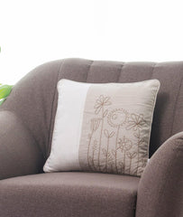 Enera Ivory Color 16x16 Inch Cushion Cover - enera