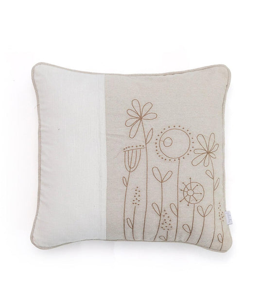 Enera Ivory Color 16x16 Inch Cushion Cover - enera