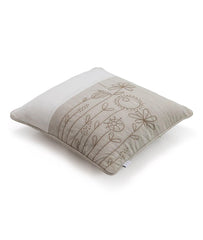Enera Ivory Color 16x16 Inch Cushion Cover - enera