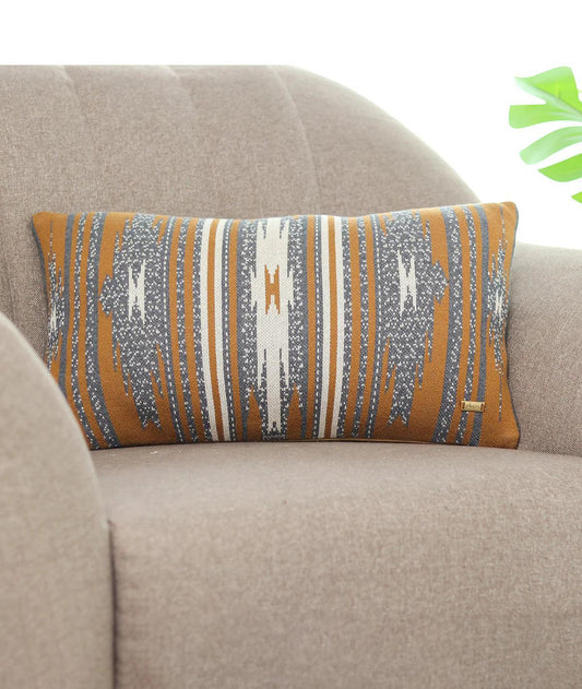 Enera Grey & Natural Color 12x20 Inch Cushion Cover - enera