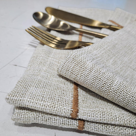 Enera Table Napkin in Light Cream Color - enera