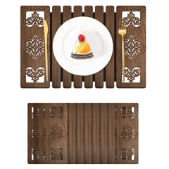 Enera Marc Mdf Wooden Chocolate Color Table Mat - enera