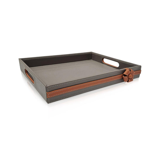 Enera Modélo Beige Color Rectangle Medium Tray - enera