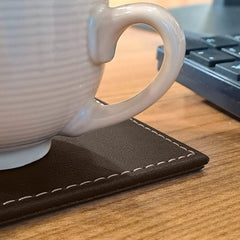 Enera Vivid Brown Color Table Coaster - enera