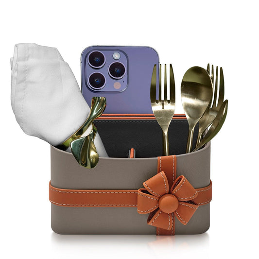 Enera Modélo Table Organizer in Beige Color - enera