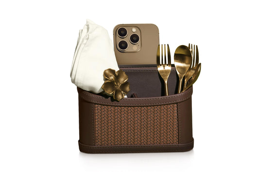 Enera Vivid Brown Color Table Organizer - enera