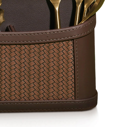 Enera Vivid Brown Color Table Organizer - enera