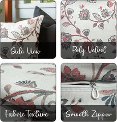 Enera SRM Vict - 113 Multi Color 16x16 Inch Cushion Cover - enera