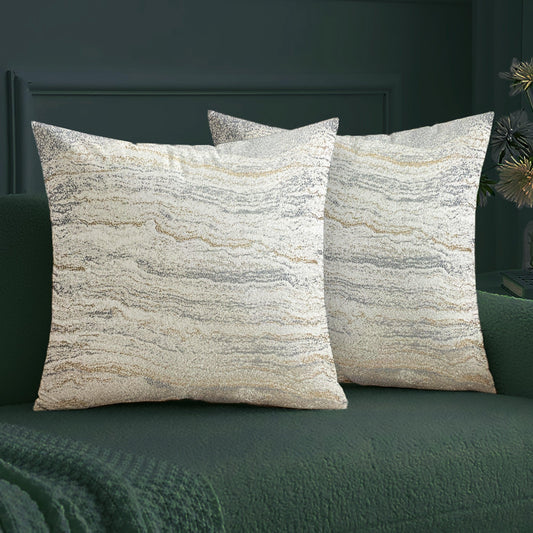 Enera DDR DRTX03 JD 328 White Color 16x16 Inch Cushion Cover - enera