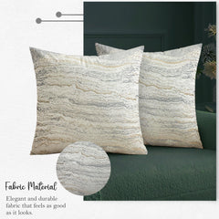 Enera DDR DRTX03 JD 328 White Color 16x16 Inch Cushion Cover - enera
