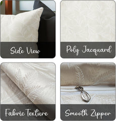 Enera DDR DRTX10 SN 1016 Light Cream Color 16x16 Inch Cushion Cover - enera