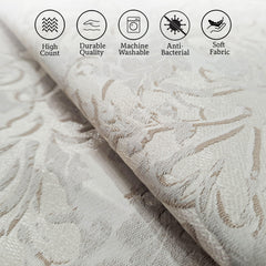 Enera DDR DRTX10 SN 1019 Silver Ivory Color 16x16 Inch Cushion Cover - enera