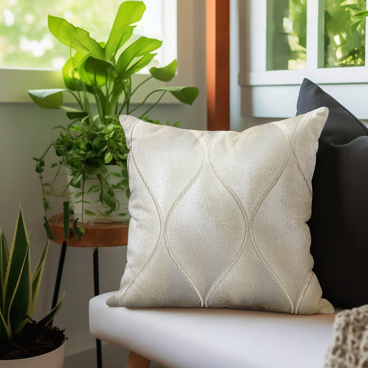 Enera DDR DRTX10 SN 1028 Ivory Color 16x16 Inch Cushion Cover - enera