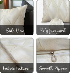 Enera DDR DRTX10 SN 1028 Ivory Color 16x16 Inch Cushion Cover - enera