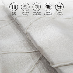 Enera DDR DRTX10 SN 1056 Grey Ivory Color 16x16 Inch Cushion Cover - enera