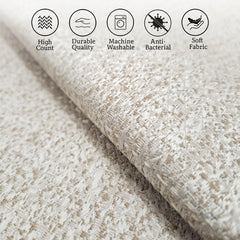 Enera DDR DRTX04 SN 419 Ivory Color 16x16 Inch Cushion Cover - enera