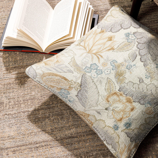 Enera SRM Cint 103 BDR Beige Color 16x16 Inch Cushion Cover