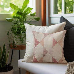 Enera SRM SAMA J-1002 BDR Embroidery Multi Color 12x12 Inch Cushion Cover - enera