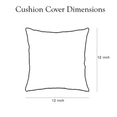 Enera SRM SAMA J-1002 BDR Embroidery Multi Color 12x12 Inch Cushion Cover - enera
