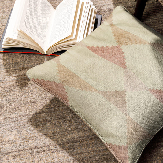 Enera SRM sama j-1002 Bdr Beige Color 16x16 Inch Cushion Cover