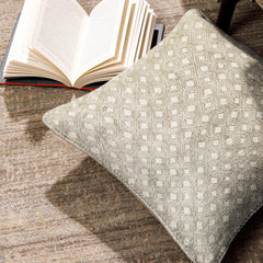 Enera SRM Sama F604 Bdr Grey Color 16x16 Inch Cushion Cover - enera