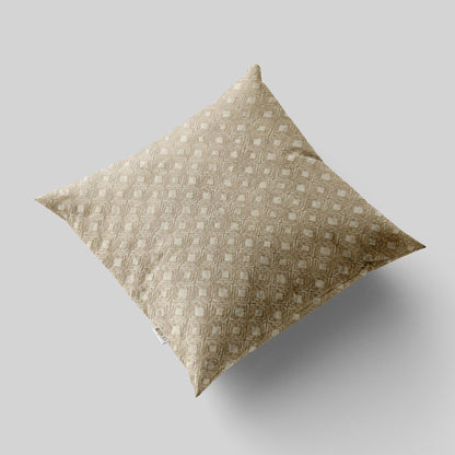 Enera SRM Sama F603 Bdr Beige Color 16x16 Inch Cushion Cover - enera