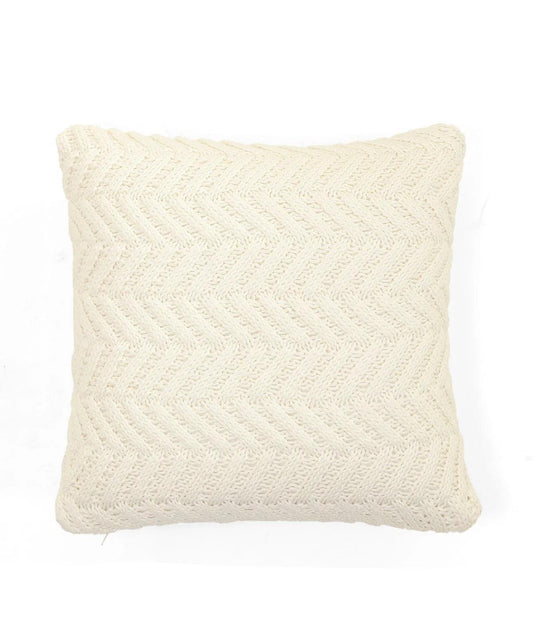 Enera Ivory Color 16x16 Inch Cushion Cover - enera