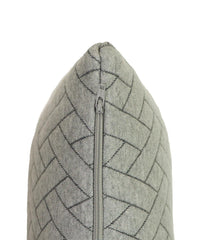 Enera Light Grey & Dark Grey Color 18x18 Inch Cushion Cover - enera