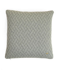 Enera Light Grey & Dark Grey Color 18x18 Inch Cushion Cover - enera