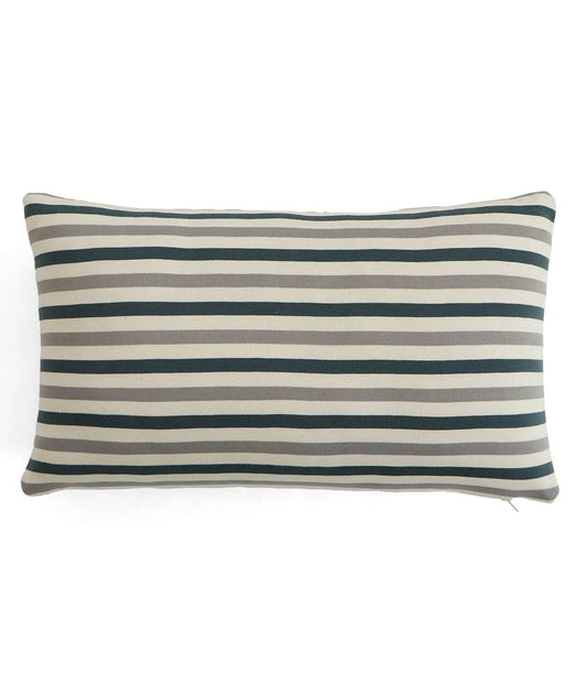 Enera Champion Blue & Natural Light Color 12x20 Inch Cushion Cover - enera