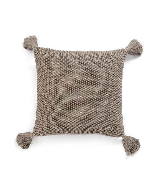 Enera Brown Melange Color 16x16 Inch Cushion Cover - enera