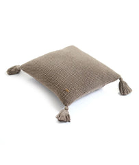 Enera Brown Melange Color 16x16 Inch Cushion Cover - enera