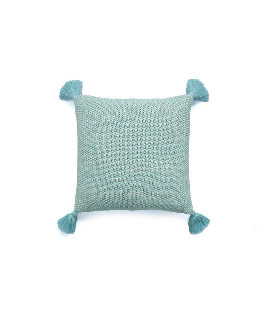 Enera Sky Blue & Natural Color 16x16 Inch Cushion Cover - enera